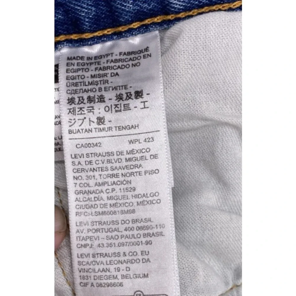 Levi's 501 Jeans Men's W31 L30 Blue Denim Button Fly Straight Leg Classic